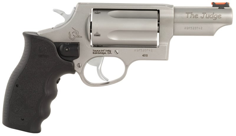 Taurus Judge w/Laser Compact Stainless .45 Colt / .410 GA 3" Barrel 5-Rounds Taurus Judge w/Laser Compact Stainless .45 Colt / .410 GA 3" Barrel 5-Rounds - HANDGUNS - Miami Shooters Supply