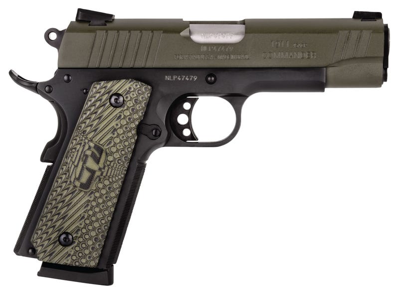 Taurus PT1911 Commander Green / Black .45 ACP 4.25" Barrel 8-Rounds VZ G10 Grips