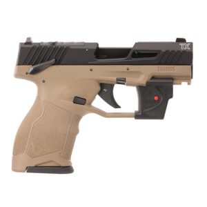 Taurus TX22 Compact Flat Dark Earth .22 LR 3.5" Threaded Barrel 13-Rounds w/ Viridian Laser