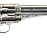 Taylors and Co 1875 Army Outlaw Stainless .44-40 7.5" Barrel 6-Rounds White Engraved