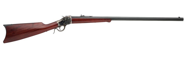 Taylors and Co 1885 High Wall Walnut .38-55 30" Barrel 1-Rounds with Blade Front and Buckhorn Rear Sights