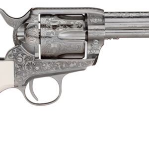 Taylors and Co Outlaw Legacy Engraved Nickel .357 Mag 4.75" Barrel 6-Rounds