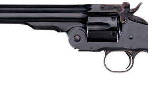 Taylors and Co Top Break Schofield Walnut .44-40 7" Barrel 6-Rounds with Blade Front Sight and Fixed Rear Sight