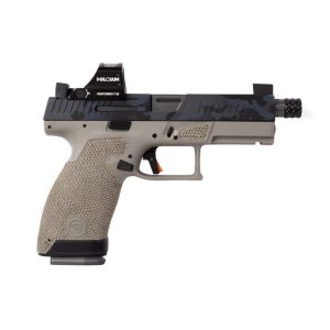 The Gun Co Custom CZ P-10 Compact Type 1 Urban Battle Gray 9mm 4.61" 15 RD with Holosun Reflex Sight