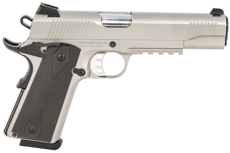 Tisas 1911 Duty Stainless .45 ACP 5" Barrel 8-Rounds Picatinny Rail