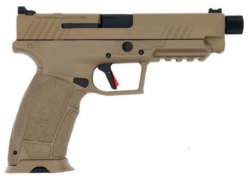 Tisas PX-9 Tactical Gen 3 Flat Dark Earth 9mm 5.1" Barrel 15-Rounds