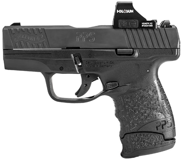 Walther PPS M2 9mm 3.2" Barrel 7-Rounds with Holosun 407K Red Dot