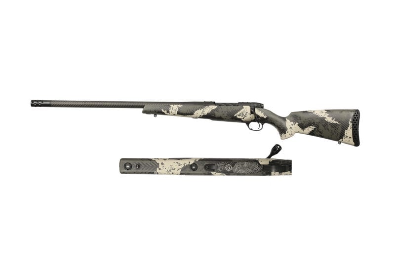 Weatherby Mark V Backcountry Guide Green / Tan 6.5 WBY RPM 22" Barrel 4-Rounds Left Hand Weatherby Mark V Backcountry Guide Green / Tan 6.5 WBY RPM 22" Barrel 4-Rounds Left Hand - Bolt Action Rifles - Miami Shooters Supply