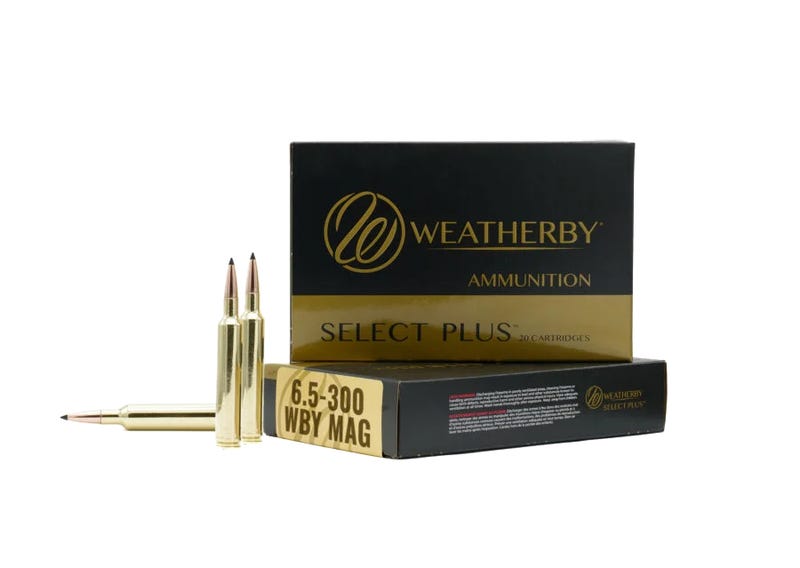 Weatherby Select Plus Brass 6.5-300 Wby. Mag 129 Grain 20-Rounds Hammer Custom