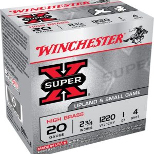 Winchester Super X High Brass 20 GA #4-Shot 25-Rounds 2.75"