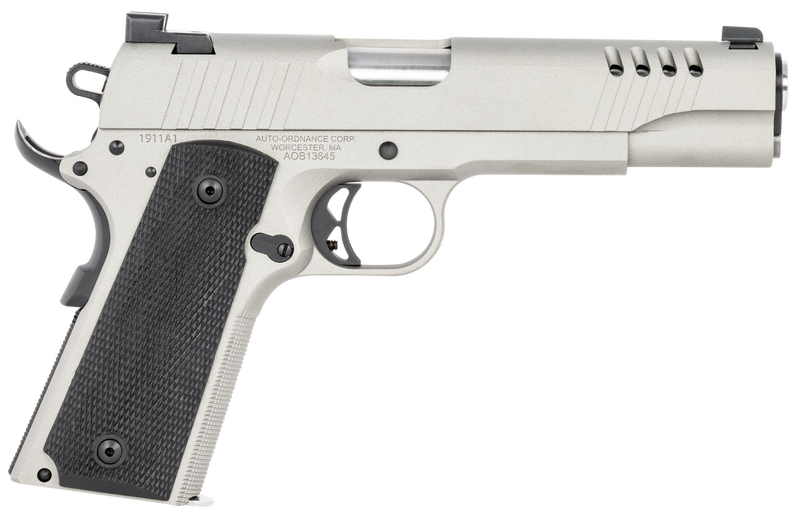 Auto-Ordnance 1911-A1 Stainless .45 ACP 5" Barrel 7-Rounds Adjustable Rear Sight