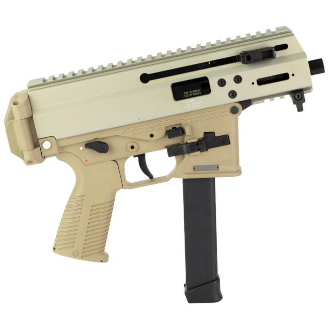 B&T APC9K Pro Pistol Tan 9mm 4" Barrel 33-Rounds Glock Magazine Compatible