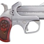 Bond Arms Texas Defender Stainless / Rosewood 9mm 3" Barrel 2-Rounds