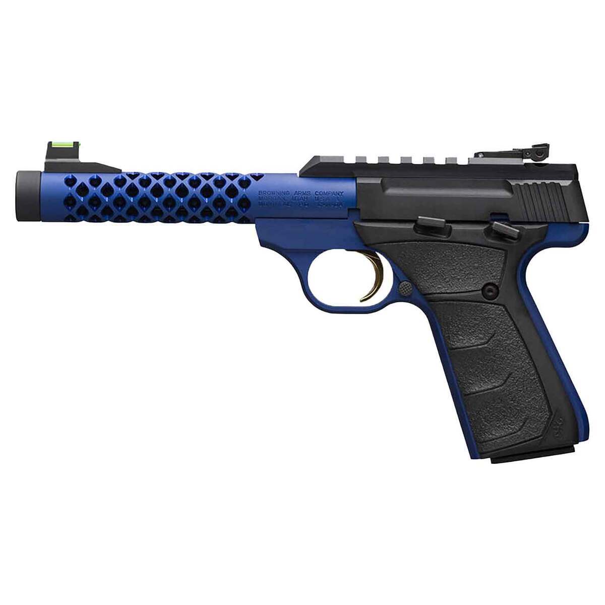 Browning Buck Mark 22 Long Rifle 5.9in Blue Anodized Pistol - 10+1 Rounds - Image 2