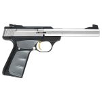 Browning Buck Mark Camper UFX 22 Long Rifle 5.5in Stainless/Black Pistol - 10+1 Rounds - California Compliant