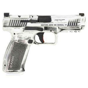 Canik Mete SFT W/ Holster 9mm Luger 4.46in Distressed White Cerakote Pistol - 18+1 Rounds