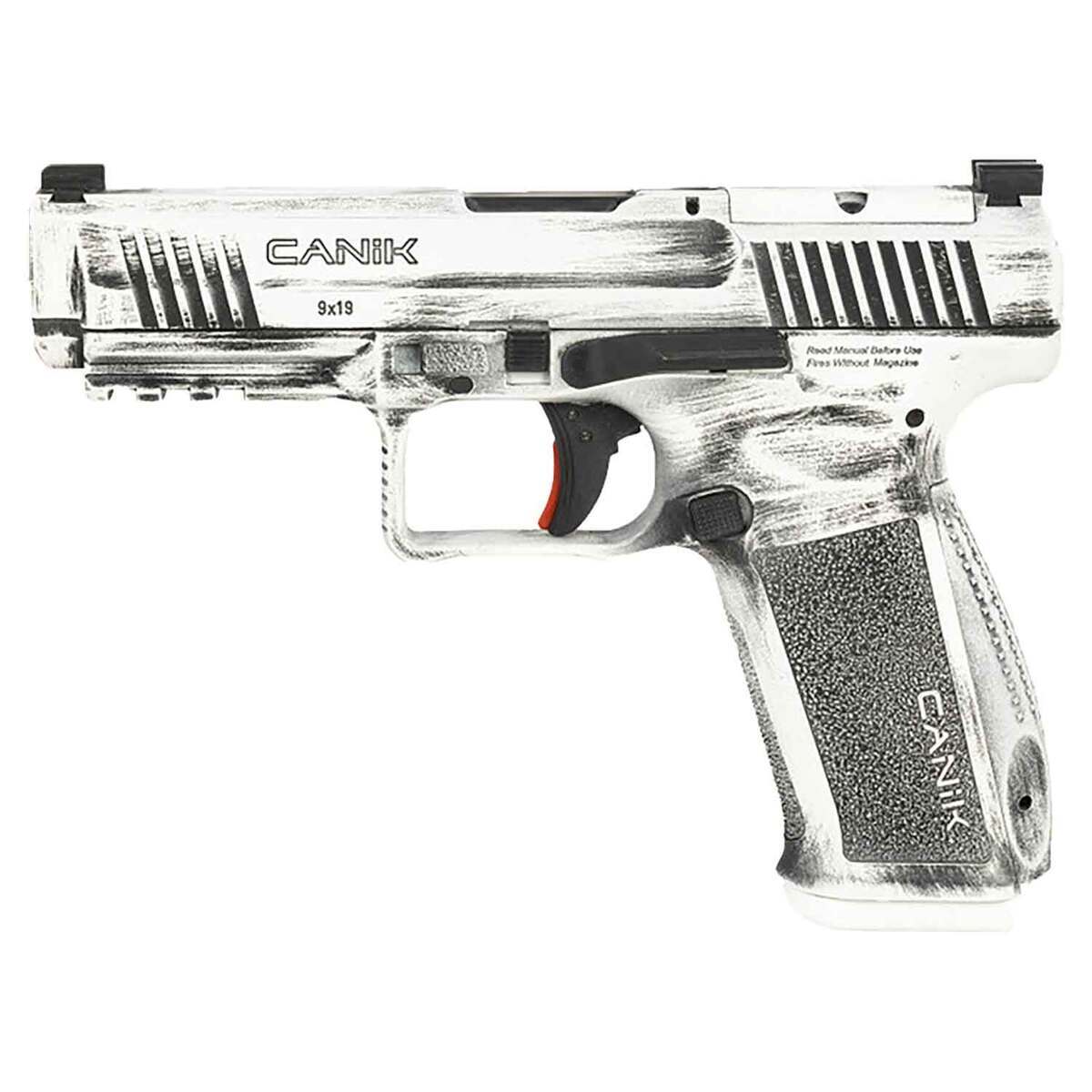 Canik Mete SFT W/ Holster 9mm Luger 4.46in Distressed White Cerakote Pistol - 18+1 Rounds - Image 2