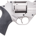 Chiappa Firearms Rhino 200DS Nickel .357 Mag 2" Barrel 6-Rounds Leather Holster