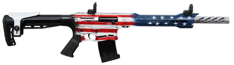Citadel Firearms Boss-25 Semi-Automatic Shotgun American Flag 12 GA 18.75" Barrel 3" Chamber 5-Rounds