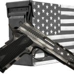 Citadel Firearms M-1911 American Flag Greyscale .45 ACP 5" Barrel 8-Rounds with Ammo Can