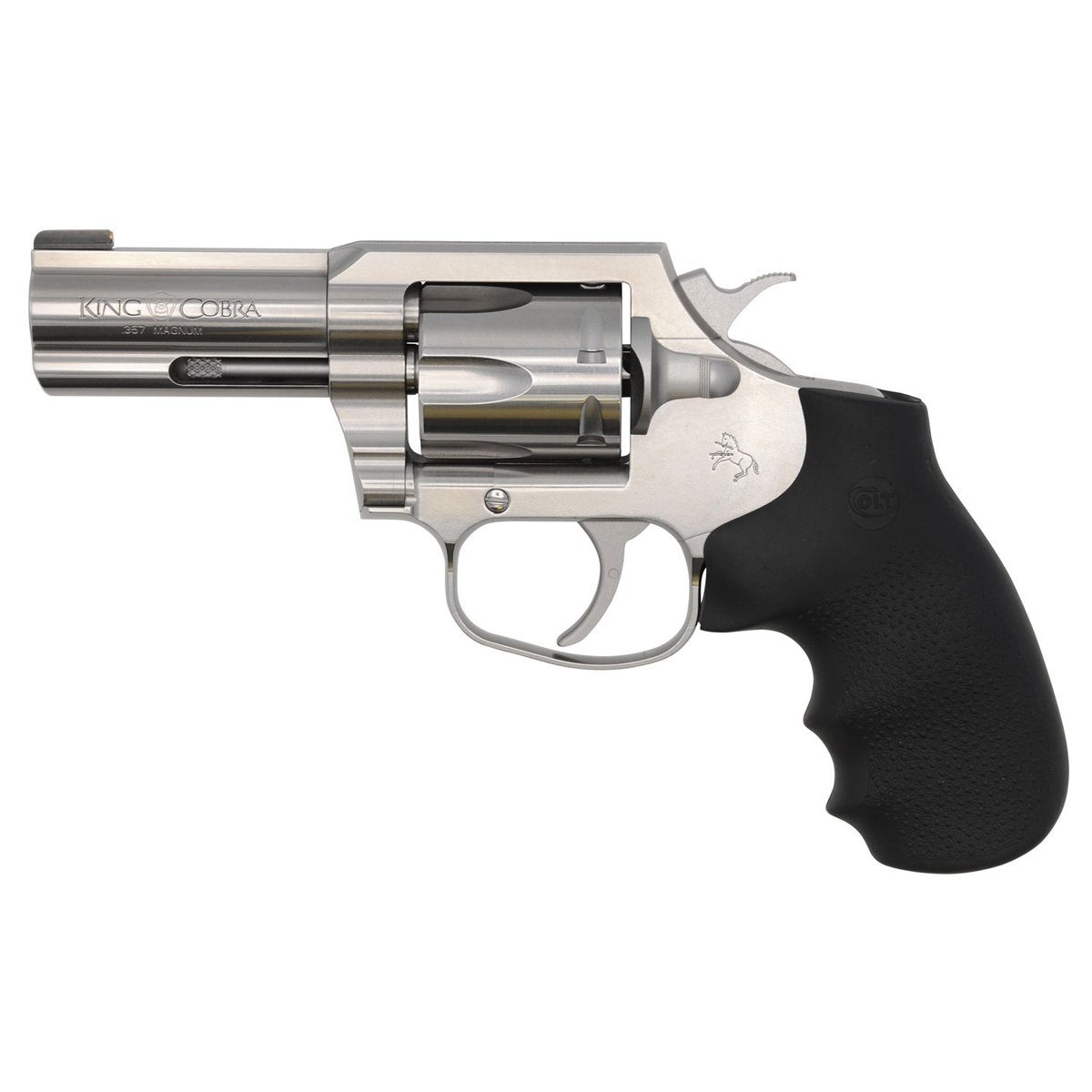 Colt King Cobra 357 Magnum 3in Brushed Stainless Revolver - 6 Rounds - Image 2