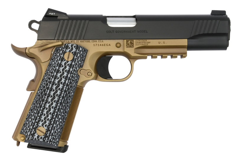 Colt Firearms 1911 Government Custom CQB Black / Flat Dark Earth .45 ACP 5" Barrel 8-Rounds