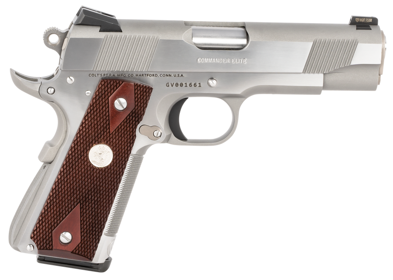 Colt Firearms Combat Commander Elite Stainless .45 ACP 4.25" Barrel 8-Rounds