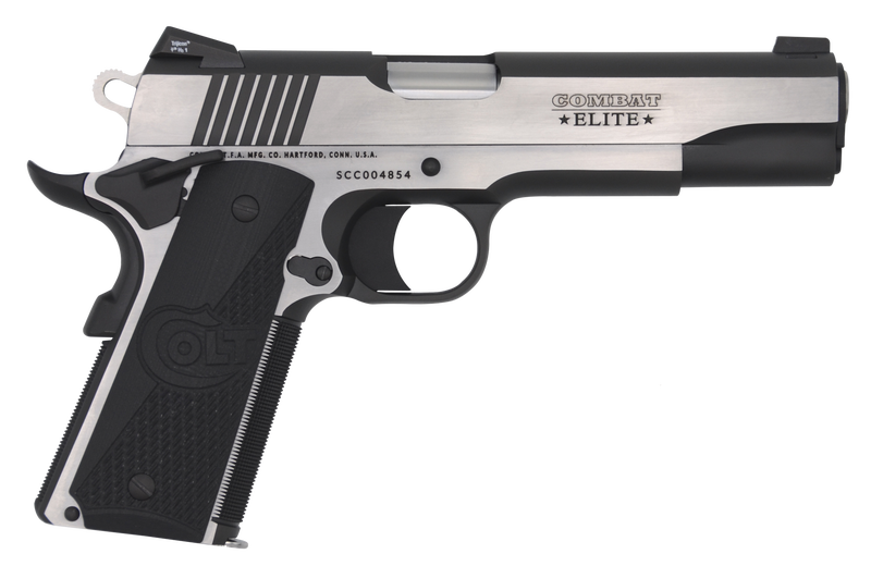 Colt 1911 Government Elite Combat Stainless .45 ACP 5" Barrel 8-Rounds Night Sights