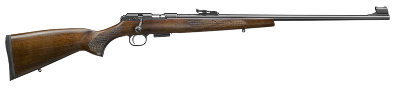 CZ 457 Lux Walnut .22 LR 24" Barrel 5-Rounds Adjustable Rear Sight