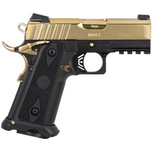 EAA Girsan Witness2311 Brat 9mm Luger 3.4in Black & Gold Titanium Nitride Pistol - 17+1