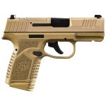 FN Reflex MRD 9mm Luger 3.3in Flat Dark Earth Pistol - 10+1 Rounds
