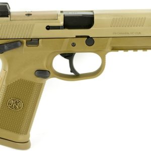 FN FNX Tactical Flat Dark Earth .45 ACP 4.5" Barrel 10-Rounds Night Sights - HANDGUNS - Miami Shooters Supply