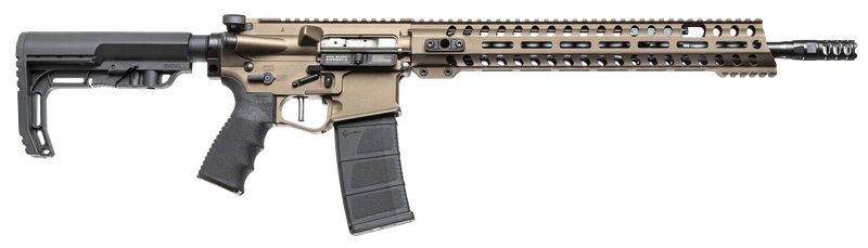 Patriot Ordnance Factory Renegade + AR15 Burnt Bronze 5.56 / .223 Rem 16.5" Barrel 30-Rounds