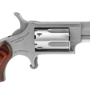 North American Arms Mini-Revolver Convertible Stainless .22 LR 1.125" Barrel 5-Rounds with .22 Mag Cylinder