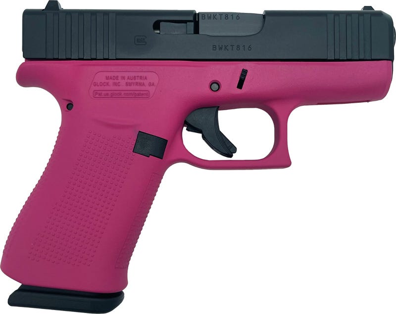 Glock 43X Pink / Black 9mm 3.41" Barrel 10-Rounds GrabAGun Exclusive