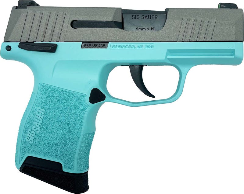Sig Sauer P365 Pistol Tiffany Blue / Stainless 9mm 3.1" Barrel 10-Rounds X-Ray3 Sights