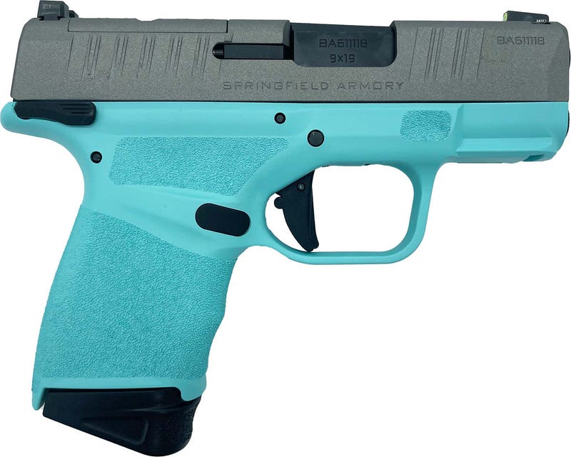 Springfield Armory Hellcat OSP Tiffany Blue / Titanium 9mm 3" Barrel 13-Rounds Manual Safety