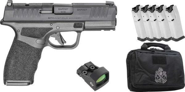 Springfield Armory Hellcat Pro OSP 9mm 3.7" Barrel 15-Rounds 5 Mags, CT1500 Red Dot
