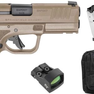 Springfield Armory Hellcat PRO OSP Flat Dark Earth 9mm 3.7" Barrel 15-Rounds 5 Mags, CT1500 Red Dot