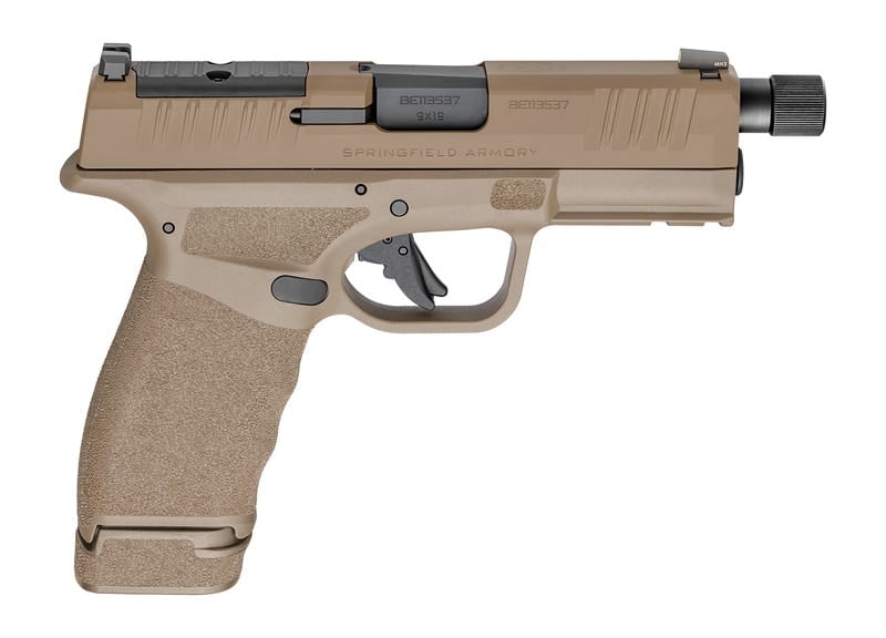 Springfield Armory Hellcat PRO OSP Flat Dark Earth 9mm 4.4" Barrel 17-Rounds Threaded Barrel