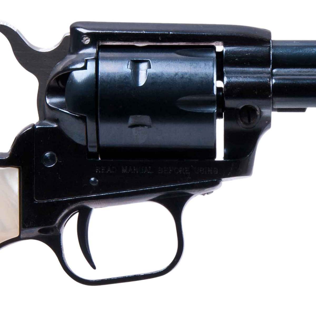 Heritage Rough Rider Small Bore Mother of Pearl Grip 22 Long Rifle 6.5in Blued Revolver - 6 Rounds - Image 3