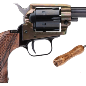 Heritage Barkeep .22 LR 2" Barrel 6-Rounds Custom Scroll Wood Grip