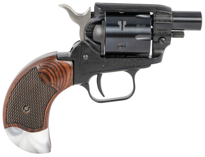Heritage Firearms Barkeep .22 LR 1.68" Barrel 6-Rounds Rosewood / Pearl Grips