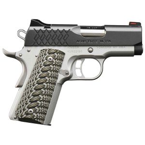 Kimber Aegis Elite 45 Auto (ACP) 4in Matte Black and Satin Silver Pistol - 7+1 Rounds