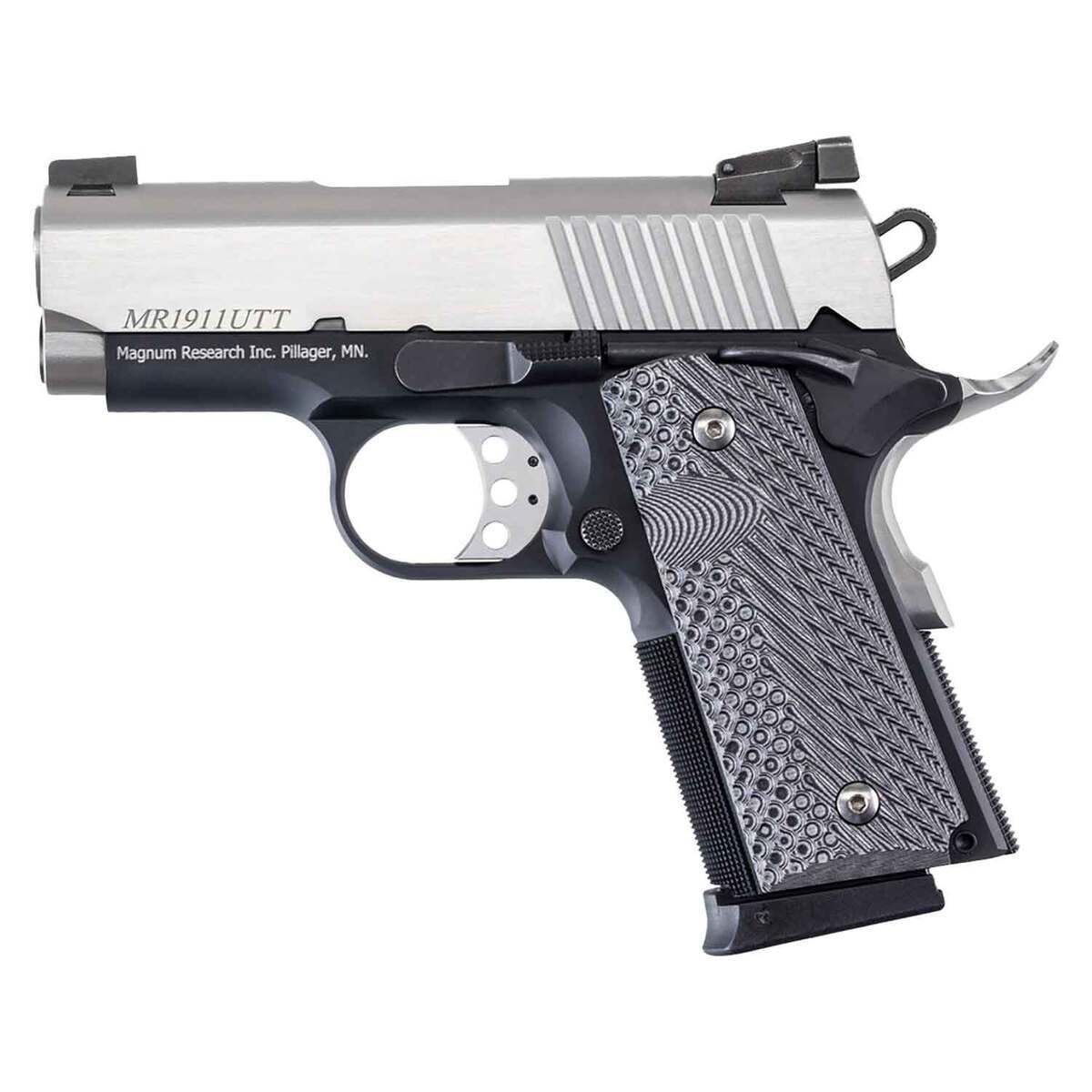 Magnum Research Desert Eagle 1911 U w/Knife 45 Auto (ACP) 3in Stainless Pistol - 6+1 Rounds - Image 2