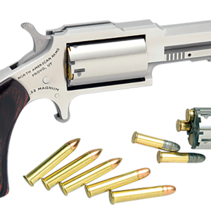 North American Arms 1860 Sheriff Stainless .22 LR / .22 Mag 2.5" Barrel 5-Rounds