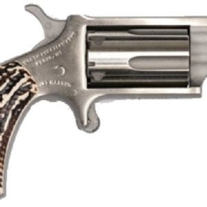 North American Arms Mini-Revolver Stainless .22 Mag 1.625" Barrel 5-Rounds Red Stag Grips