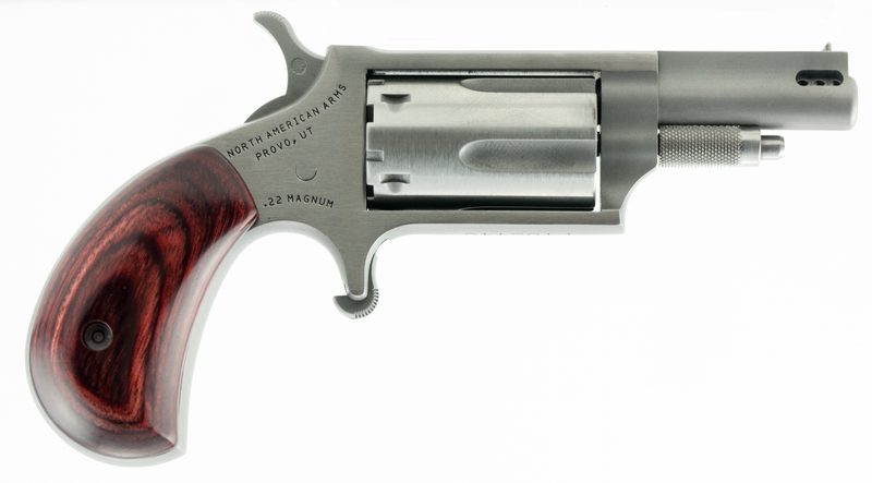 North American Arms Mini-Revolver Stainless .22 LR / .22 Mag 1.625" Barrel 5-Rounds Convertible