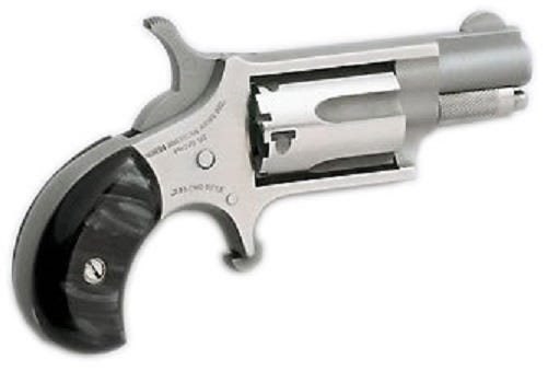 North American Arms Mini-Revolver Stainless .22 LR 1.125" Barrel 5-Rounds Black Pearl Grips