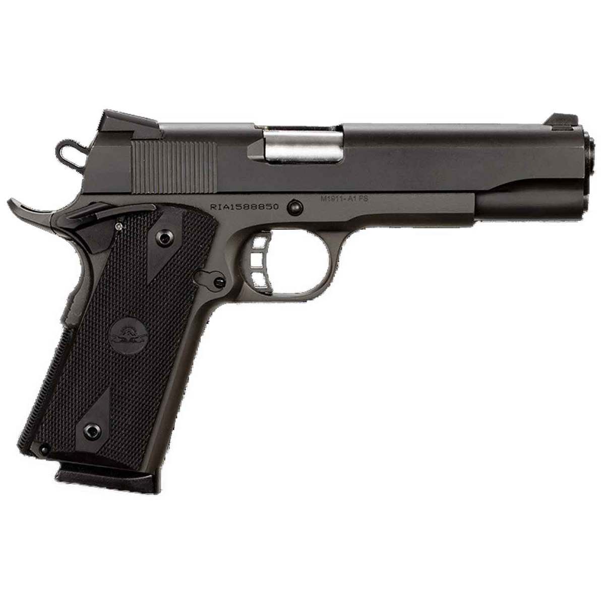 Rock Island Armory Rock Standard 45 Auto (ACP) 5in Nickel Pistol - 8+1 Rounds - Image 2